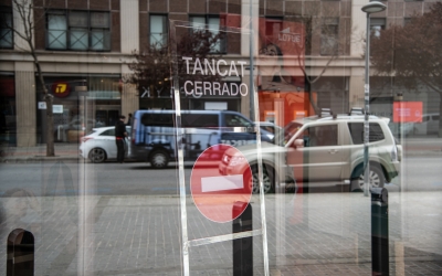 Un comerç tancat durant l'estat d'alarma | Roger Benet